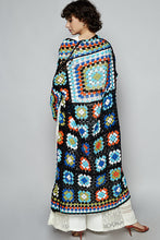 Load image into Gallery viewer, Cozy Colorblock Crochet Cardi