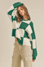 Load image into Gallery viewer, Oversized Checkered Pullover