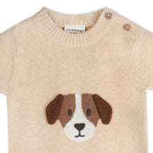 Load image into Gallery viewer, Organic Puppy Applique 3D Knit Romper