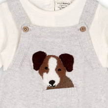 Load image into Gallery viewer, Organic Puppy 3D Pocket Overall Set