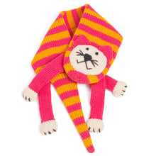 Load image into Gallery viewer, Kids Knitted Cat Scarf - For ages 4-12 Y