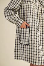Load image into Gallery viewer, Collared Plaid Mini Dress