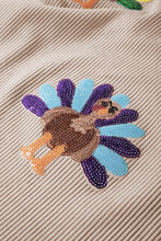 Load image into Gallery viewer, Corded Sequin Turkey Pullover