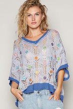 Load image into Gallery viewer, Seaside Petals Crochet Pullover
