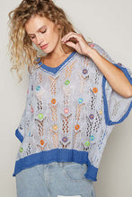 Load image into Gallery viewer, Seaside Petals Crochet Pullover

