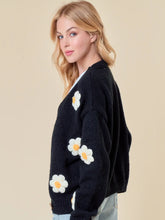 Load image into Gallery viewer, Black Flower Cardi
