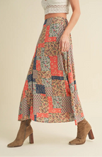 Load image into Gallery viewer, Boho Patchwork Skirt
