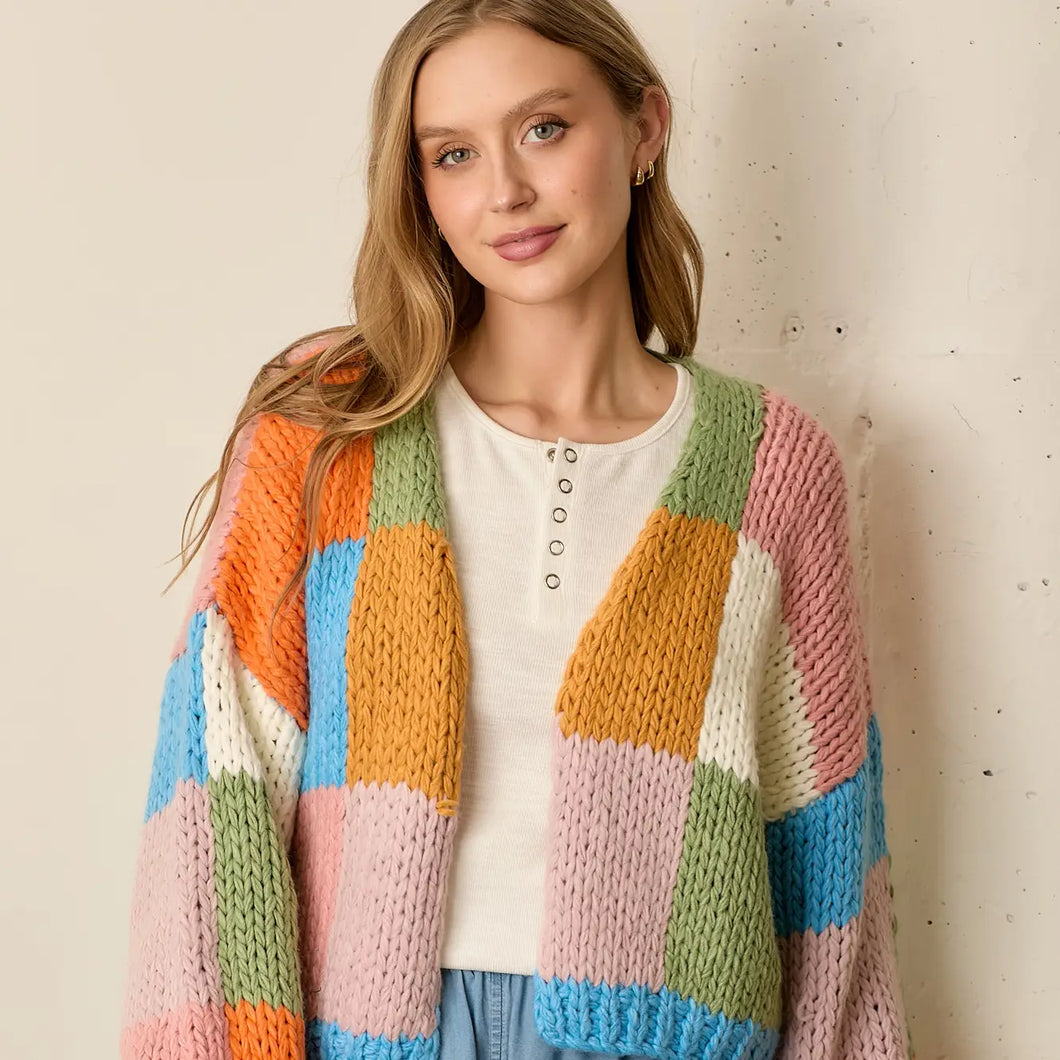 Color Block Cardi