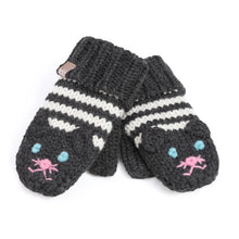 Load image into Gallery viewer, Kids Knit Cat Mittens - For ages 3-12 Y
