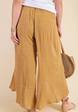 Load image into Gallery viewer, Curvy Mustard Front Tie Pants
