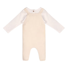 Load image into Gallery viewer, Organic Mini Flower Knit Overall Set
