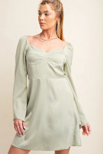 Load image into Gallery viewer, Sage Satin Dress
