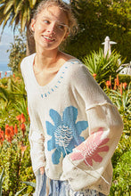 Load image into Gallery viewer, Distressed Flower Knit
