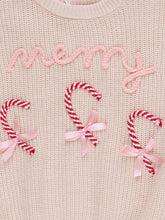 Load image into Gallery viewer, Merry Candy Cane Oversized Sweater
