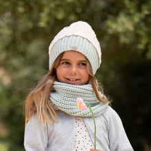 Load image into Gallery viewer, Girls Pastel Cupcake Knit Winter Hat
