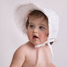 Load image into Gallery viewer, Heart Eyelet Bonnet
