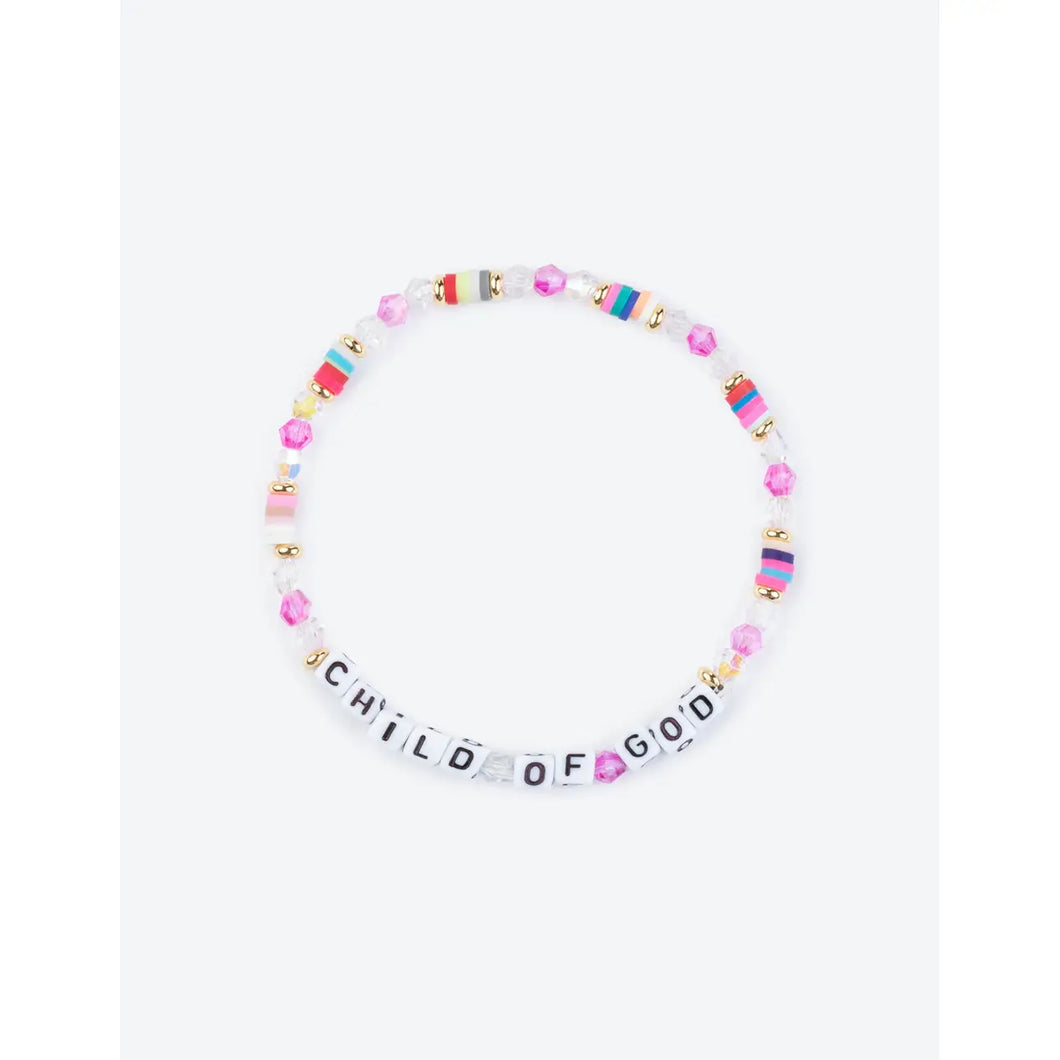 CHILD OF GOD Letter Bracelet