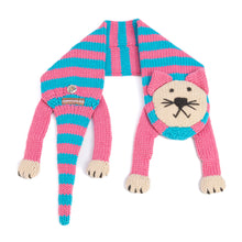Load image into Gallery viewer, Kids Knitted Cat Scarf - For ages 4-12 Y
