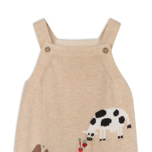Load image into Gallery viewer, Organic Farm Embroidered Baby Overall Set
