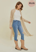 Load image into Gallery viewer, Curvy Western Fringe Soft Knit Cardigan
