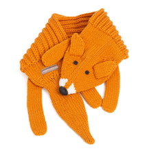 Load image into Gallery viewer, Kids Knitted Fox Scarf - For ages 4-12 Y
