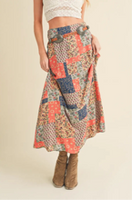 Load image into Gallery viewer, Boho Patchwork Skirt
