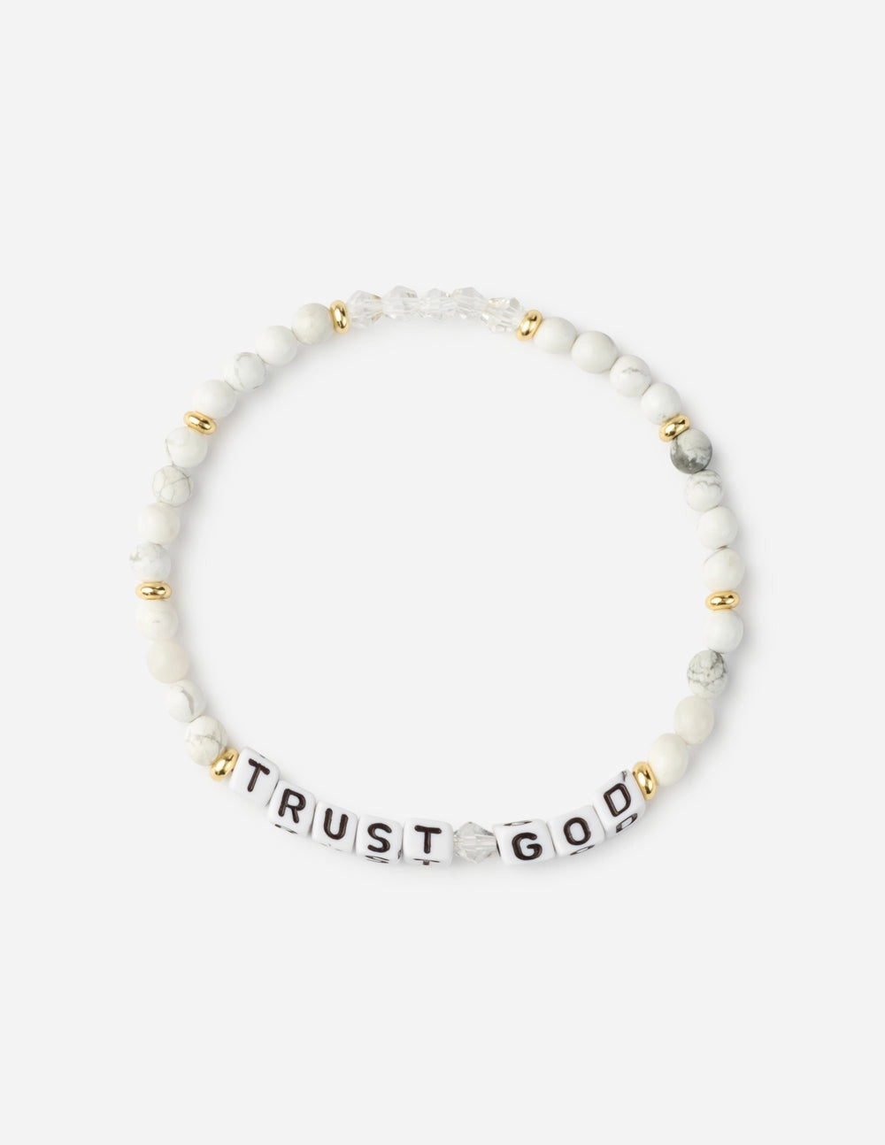 TRUST GOD Letter Bracelet