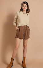 Load image into Gallery viewer, Corduroy Boyfriend Shorts
