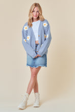 Load image into Gallery viewer, Blue Flower Cardi

