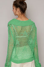 Load image into Gallery viewer, Collared Green Knit
