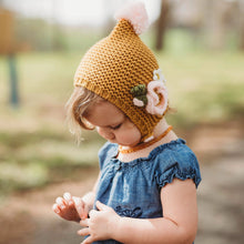 Load image into Gallery viewer, Gold Poppy Baby Bonnet
