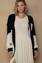 Load image into Gallery viewer, Color block Floral Sleeve Cardigan
