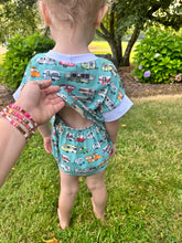 Load image into Gallery viewer, Handmade Camper Romper
