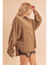 Load image into Gallery viewer, Delilah Mocha Button-Down

