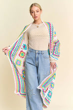 Load image into Gallery viewer, Granny Square Crochet Knit Cardigan
