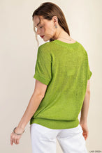 Load image into Gallery viewer, Lime Relaxed Fit Sweater Top
