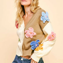 Load image into Gallery viewer, Crochet Flower Cardi
