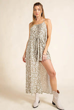 Load image into Gallery viewer, Animal Print Tied Romper Dress
