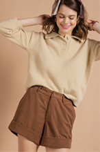 Load image into Gallery viewer, Corduroy Boyfriend Shorts
