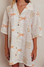 Load image into Gallery viewer, Sun-Kissed Bows Button-Down Dress

