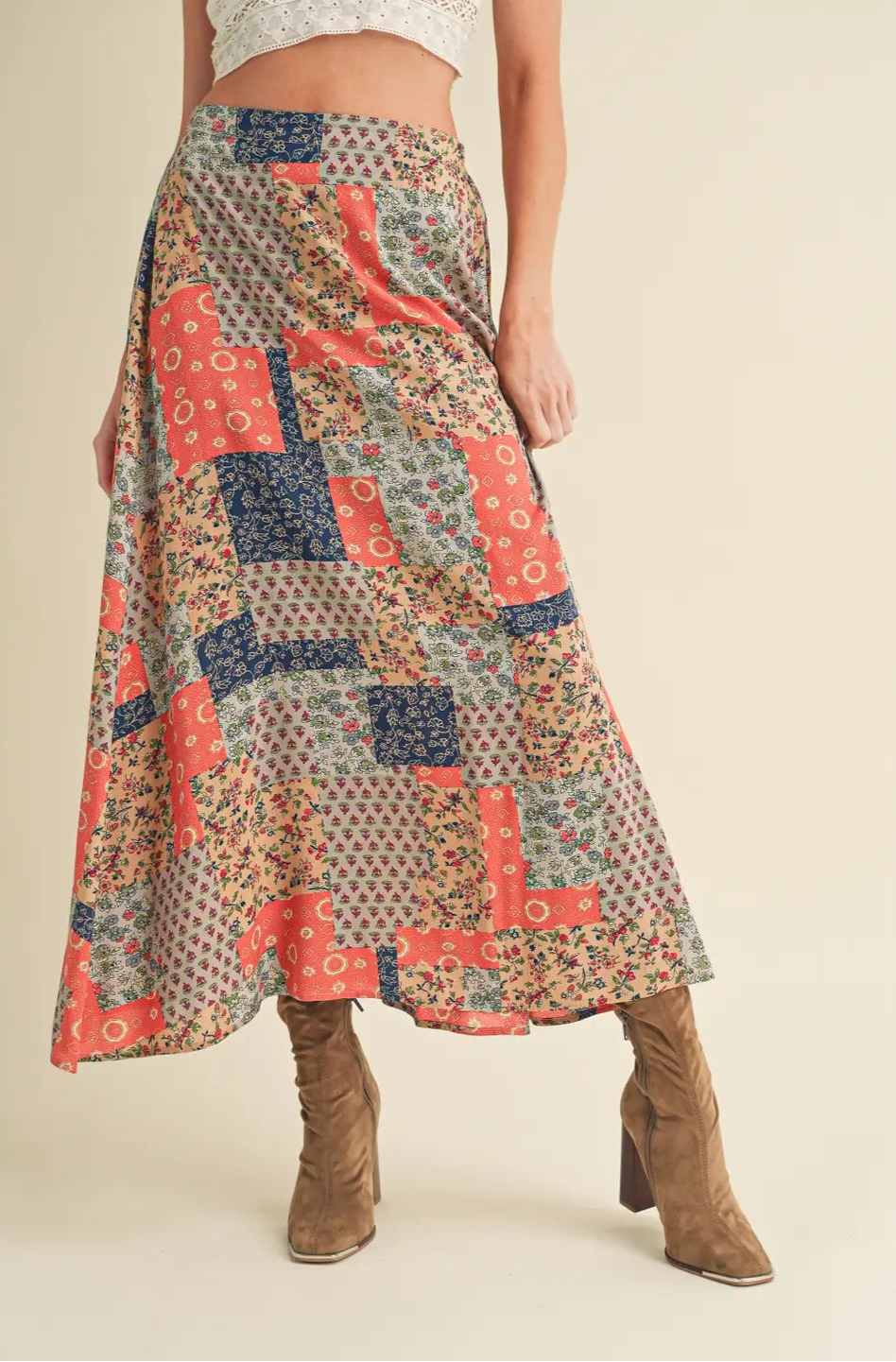 Boho Patchwork Skirt