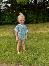 Load image into Gallery viewer, Handmade Camper Romper
