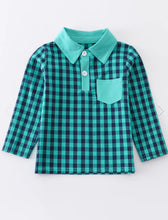 Load image into Gallery viewer, Boys’ Forest Plaid Shirt
