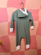 Load image into Gallery viewer, Handmade Green Jumper with Hood
