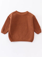 Load image into Gallery viewer, Kids Brown Oversized Sweater
