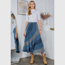 Load image into Gallery viewer, Jean Boho Skirt
