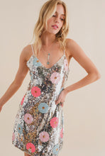Load image into Gallery viewer, Sequin Flower Dress

