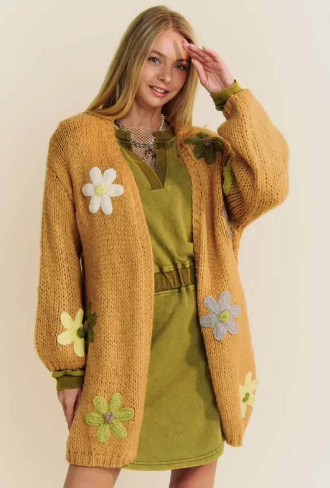 Floral Fall Long Cardi