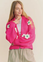 Load image into Gallery viewer, Pink Floral Cardigan
