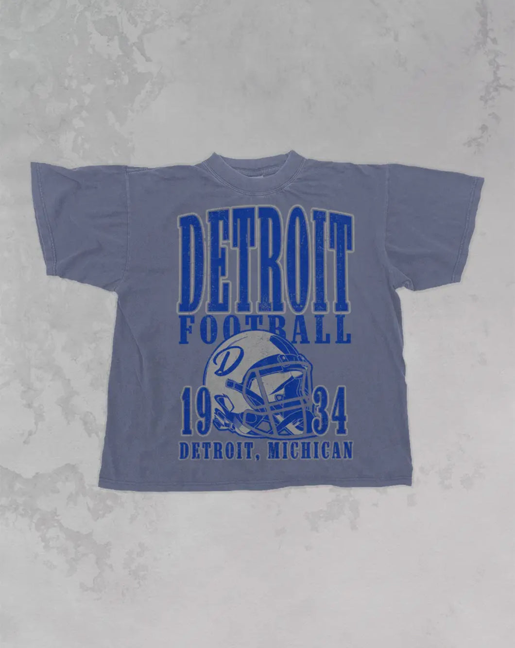 Oversized vintage tee-DETROIT LIONS